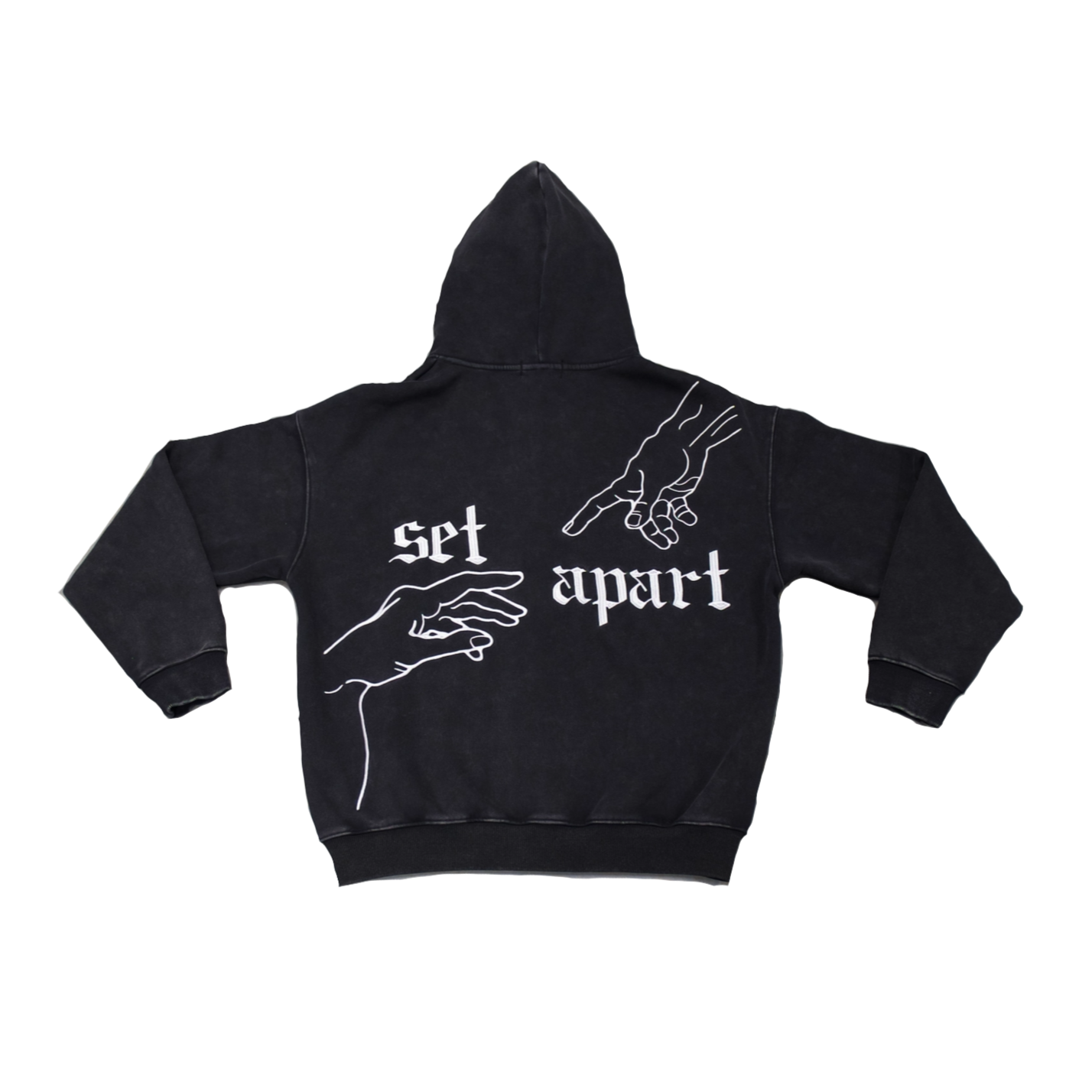 SET APART ZIP UP - CHALK WHITE EMBROIDERY